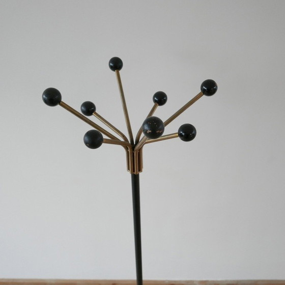Image 1 of Vintage brass coat rack, Netherlands 1970
