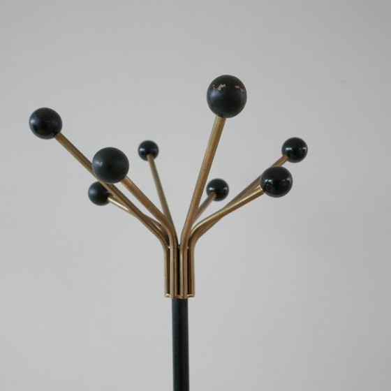 Image 1 of Vintage brass coat rack, Netherlands 1970