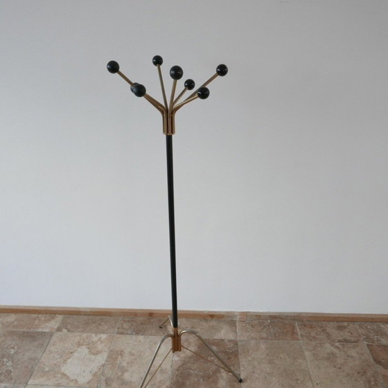 Image 1 of Vintage brass coat rack, Netherlands 1970