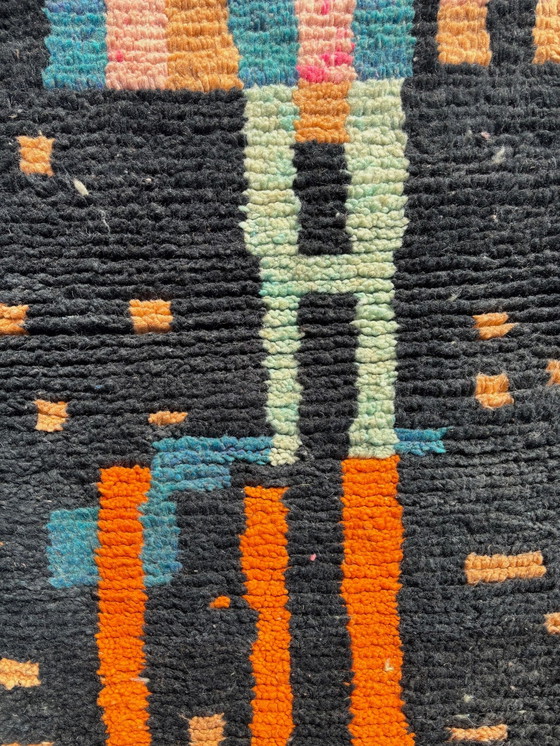 Image 1 of Tapis de course moderne abstrait Morroccan