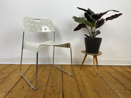 Omstak Chair by Rodney Kinsman for Bieffeplast made of perforated metal