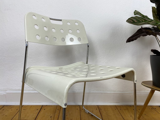 Omstak Chair by Rodney Kinsman for Bieffeplast made of perforated metal