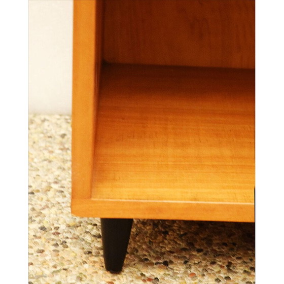 Image 1 of Vintage Italian wood and glass shelf, 1950s