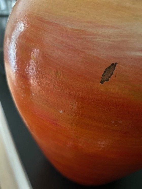 Image 1 of Painted Vase By Visual Artist Purusha Van De Graaf