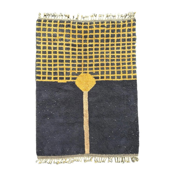 Image 1 of Tapis marocain berbère moderne noir