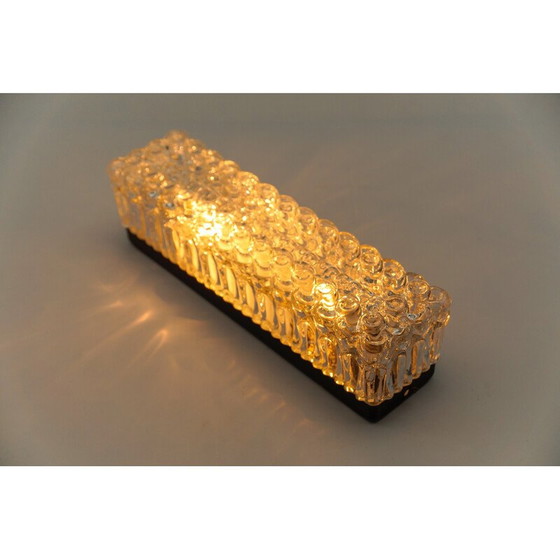 Image 1 of Lampada da soffitto vintage in vetro smaltato e metallo, 1960