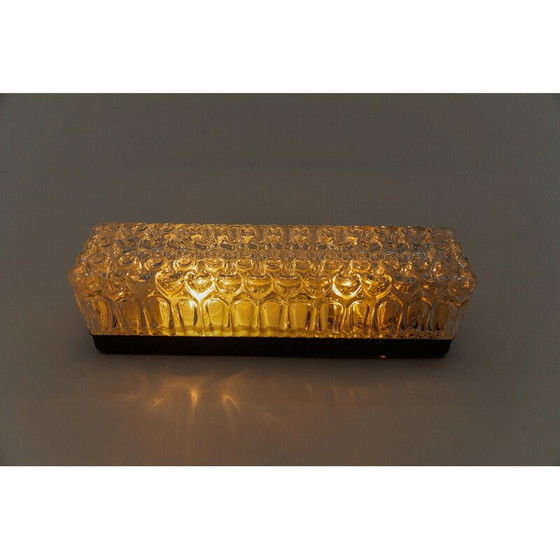 Image 1 of Lampada da soffitto vintage in vetro smaltato e metallo, 1960