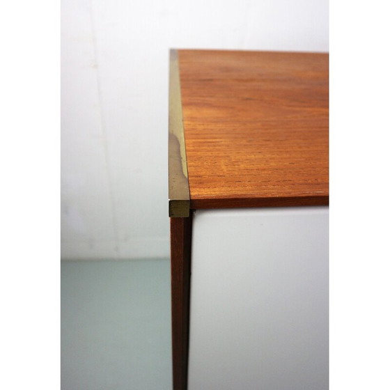 Image 1 of Vintage high sideboard in teak and brass by William Watting for Fristho, Denmark 1950