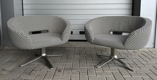 2X Cappellini Rive Design Armchairs