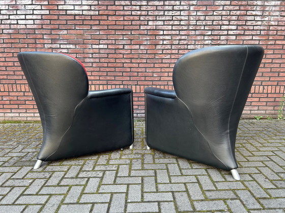 Image 1 of 2x Leolux Excalibur Armchairs