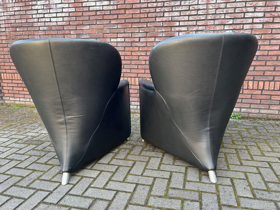 Image 1 of 2x Leolux Excalibur Armchairs