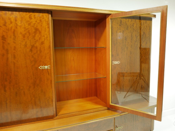 Image 1 of Vintage highboard /living room cabinet with bar, 50s, Germany