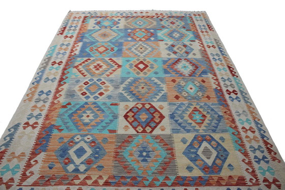 Image 1 of Original Old Style Kelim Afghan 291 X 204 Cm Top Condition