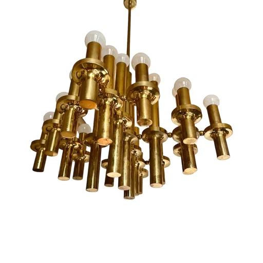 Gaetano Sciolari copper chandelier