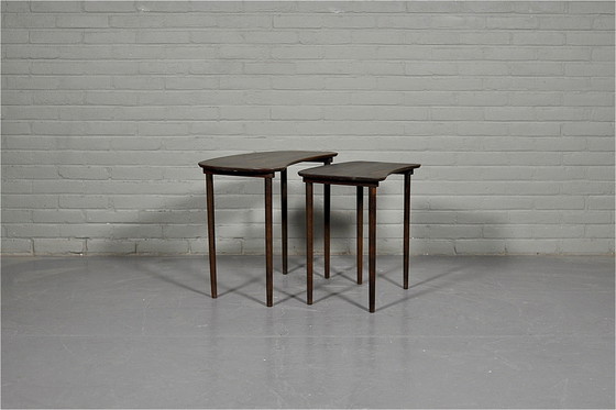 Image 1 of Striking Rosewood Nesting Table