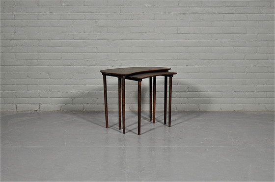 Image 1 of Striking Rosewood Nesting Table