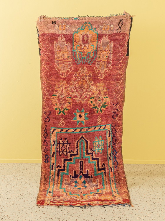 Image 1 of  Vintage Rehamna, tapis berbère, 95 X 260