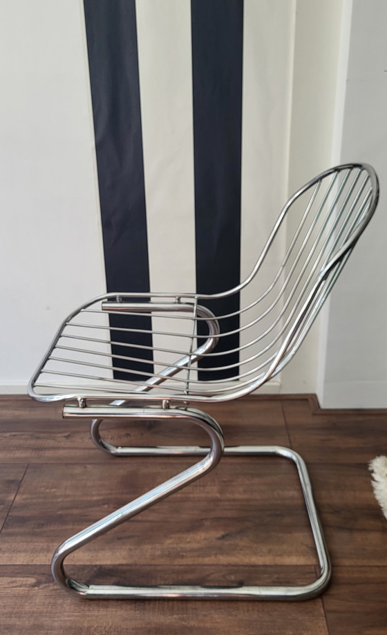 Image 1 of 4x Chaise de salle à manger italienne Mid Century