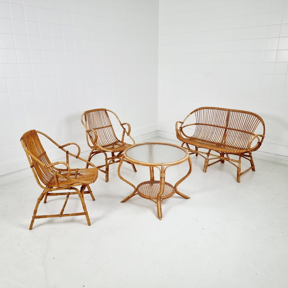 Image 1 of Rattan lounge set