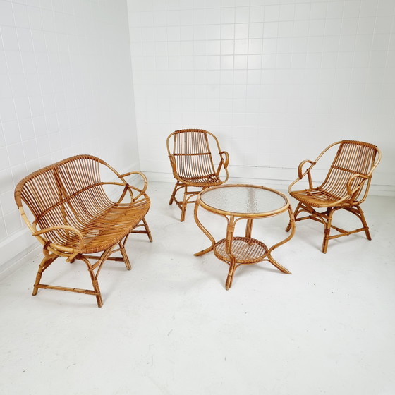 Image 1 of Rattan lounge set