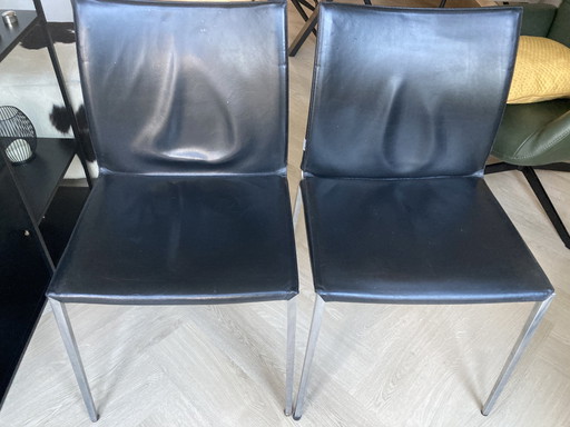 2x Zanotta Lia dining chair