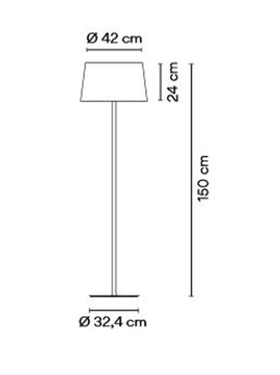 Image 1 of Vibia Warm Floor Lamp Beige D1 On/Off