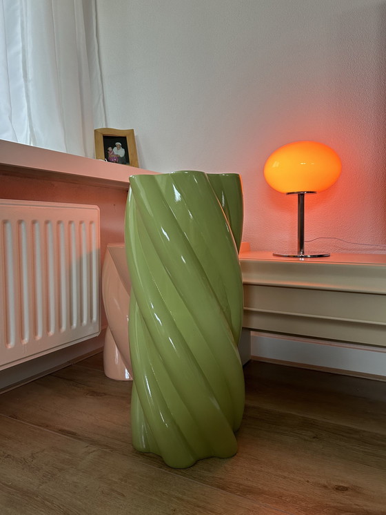 Image 1 of &K Amsterdam Marshmallow Pillar Light Green