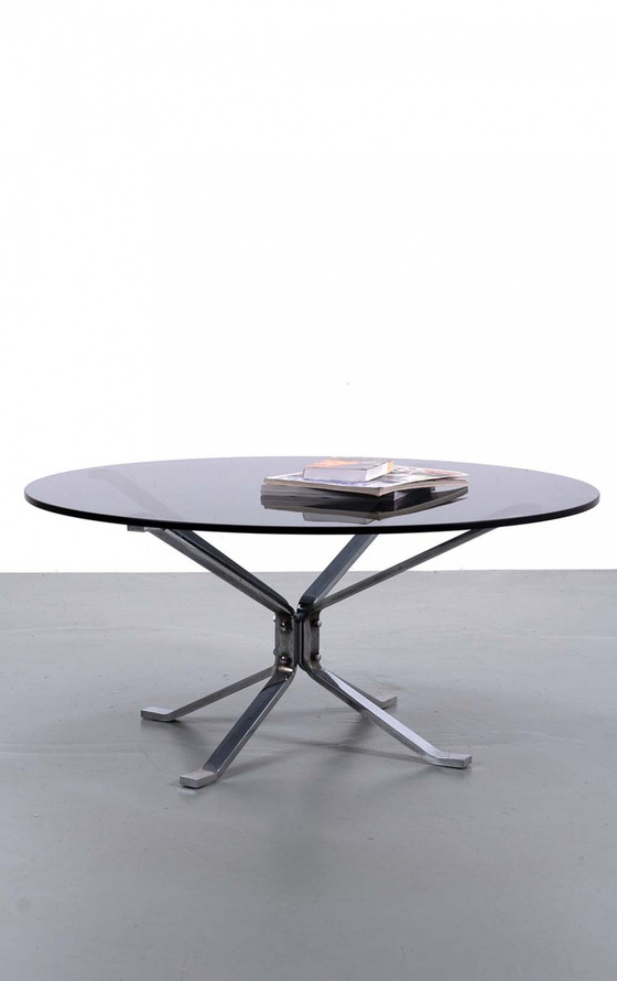 Image 1 of Chrome 70's coffee table