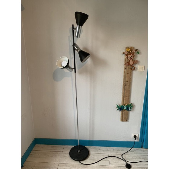 Image 1 of Vintage floor lamp with 3 dbgm lights by Cosack, 1970