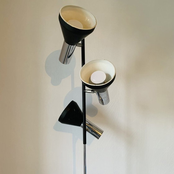Image 1 of Vintage floor lamp with 3 dbgm lights by Cosack, 1970