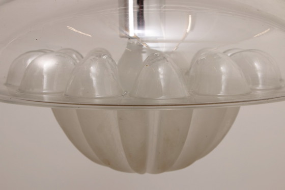 Image 1 of Vintage glass pendant lamp by Peill & Putzler, 1960