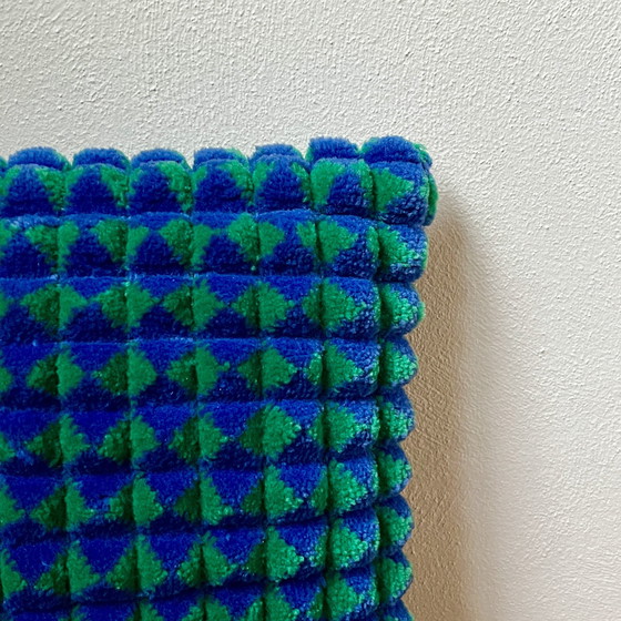 Image 1 of Cuscino Vintage Space Age Blu Verde