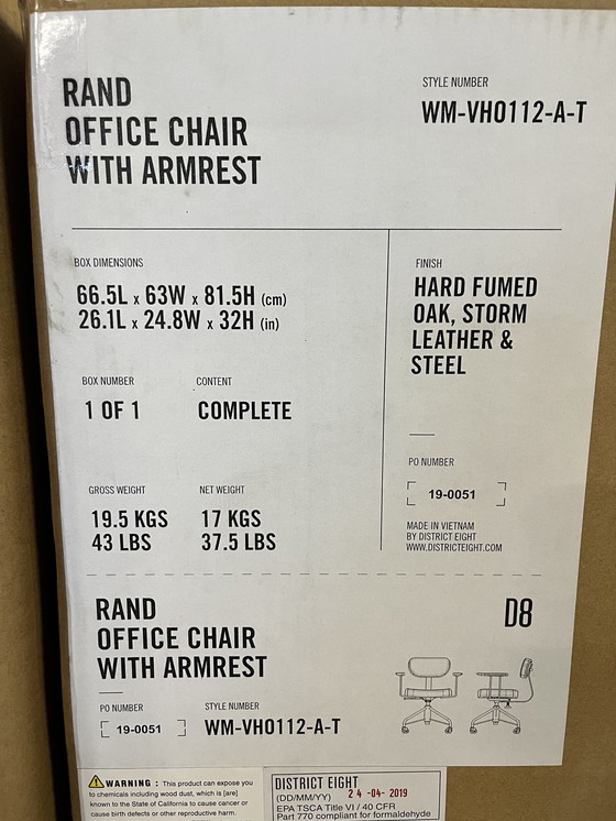 Image 1 of District Eight office chair