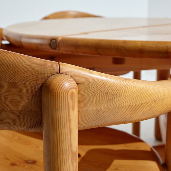 Image 1 of Vintage pine dining set by Rainer Daumiller for Hanex, 1980