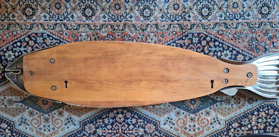 Image 1 of Tagliere da portata vintage Salmone XXL