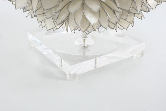 Image 1 of Mother-of-pearl table lamp by Rausch, Germany circa 1960s.