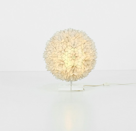 Image 1 of Mother-of-pearl table lamp by Rausch, Germany circa 1960s.