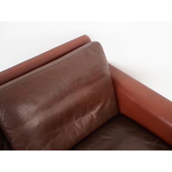 Image 1 of Vintage brown leather sofa by Hans Olsen for CS Møbler, 1960s