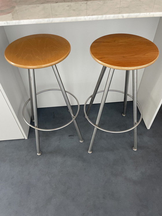 Image 1 of 2x tabourets de bar Bulthaup