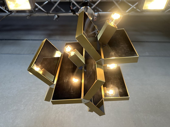 Image 1 of Lampadario vintage di design 'metrico' - Sciolari