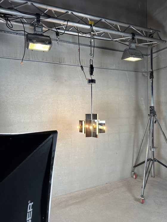 Image 1 of Lampadario vintage di design 'metrico' - Sciolari