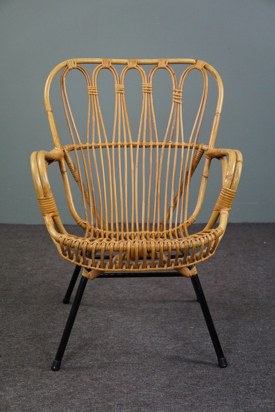 Image 1 of Very rare Dutch Design Style rattan armchair, 1960