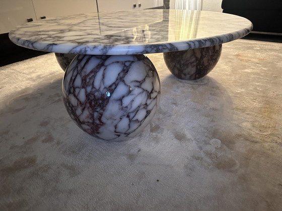 Image 1 of Coffee Table- Coffeetable Calacatta Viola Marble