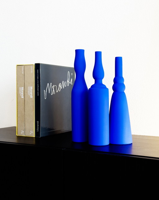 Morandi® - Homage To Giorgio Morandi & Yves Klein - Vase Set - Exclusive Collection - Ikb