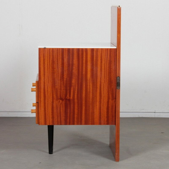 Image 1 of Vintage opalized glass nightstand by Mojmir Pozar for Up Zavody, Czechoslovakia 1960