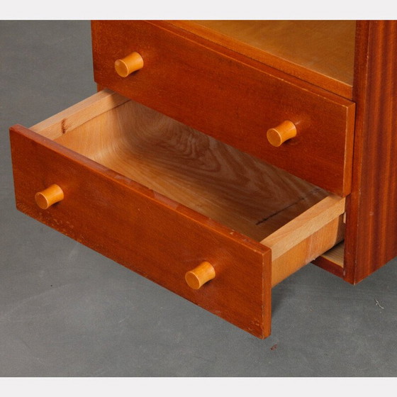 Image 1 of Vintage opalized glass nightstand by Mojmir Pozar for Up Zavody, Czechoslovakia 1960