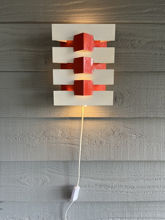 Image 1 of Vintage Geometric Wall Lamp by JJM Hoogervorst for Anvia Almelo
