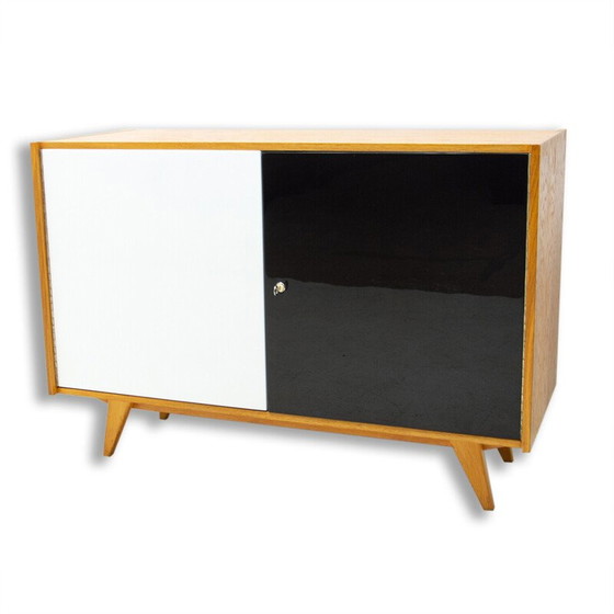 Image 1 of Vintage U-450 lowboard in beech by Jiří Jiroutek for Interiér Praha, Czechoslovakia 1960