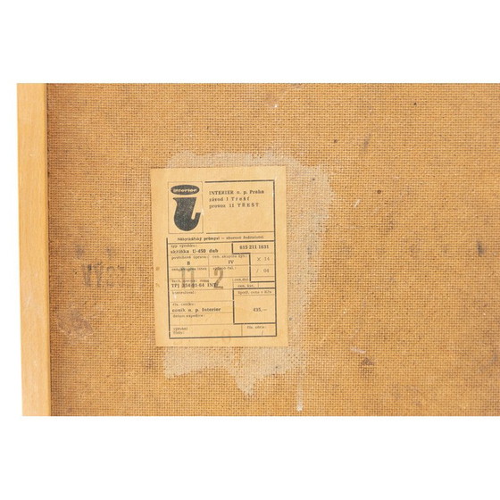 Image 1 of Vintage U-450 lowboard in beech by Jiří Jiroutek for Interiér Praha, Czechoslovakia 1960
