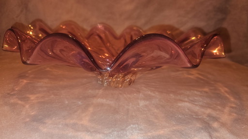 Large Crystal Pink Bowl